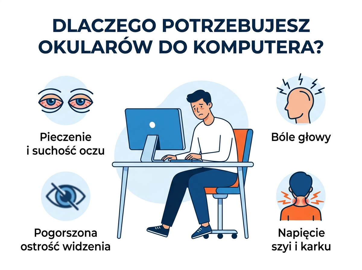 Dlaczego okulary do pracy przy komputerze są ważne