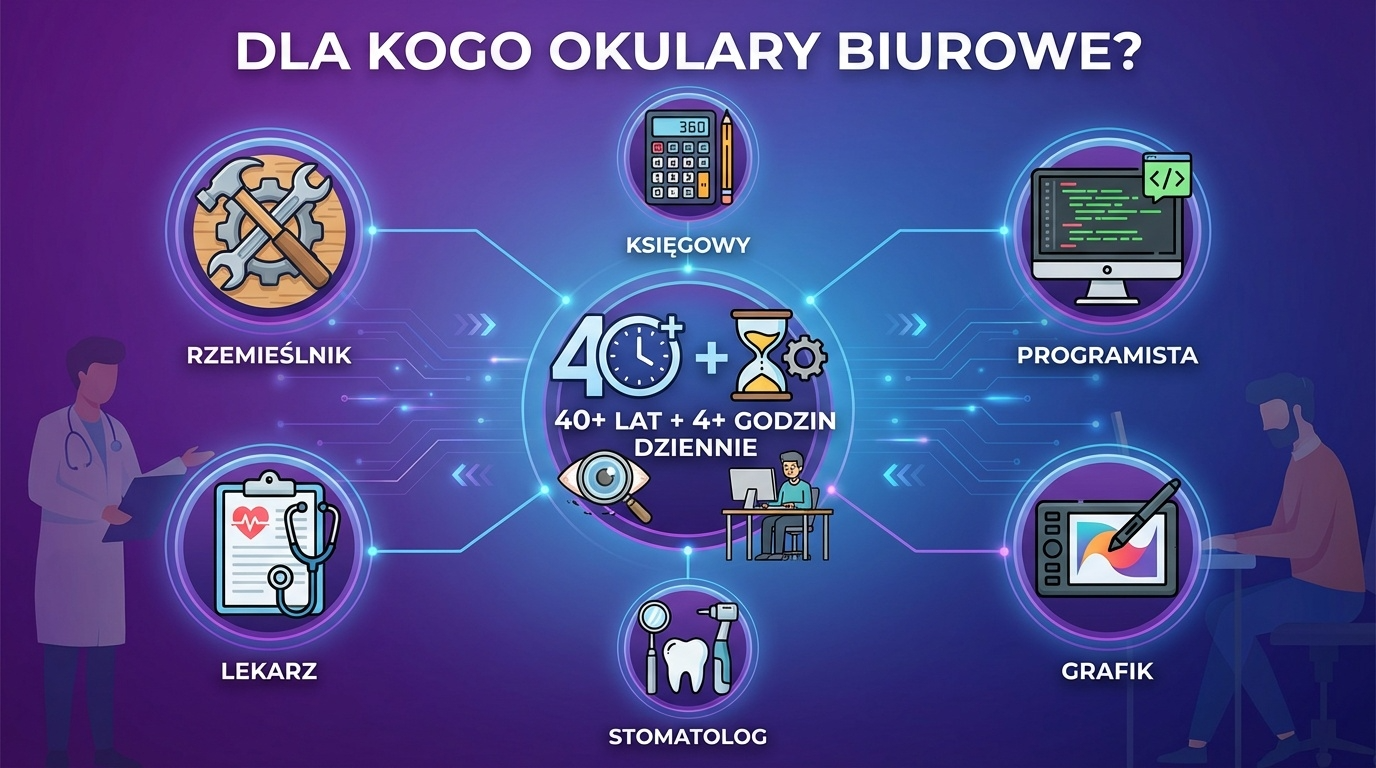 Dla kogo okulary biurowe
